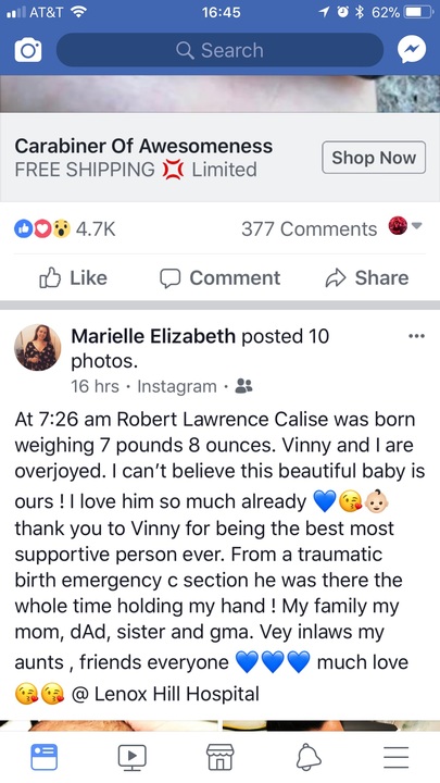 2018 03Mar 23 MEliz birth
